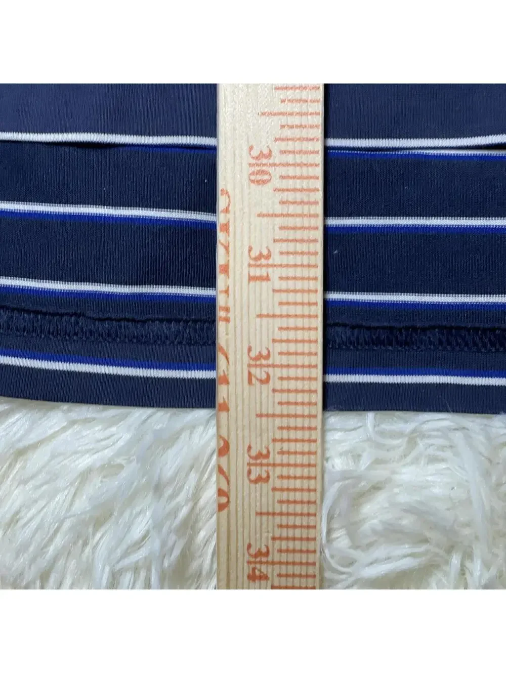 Polo Golf Ralph Lauren Men’s Shirt Sz L Blue Striped S/S Cotton Polyester Blend